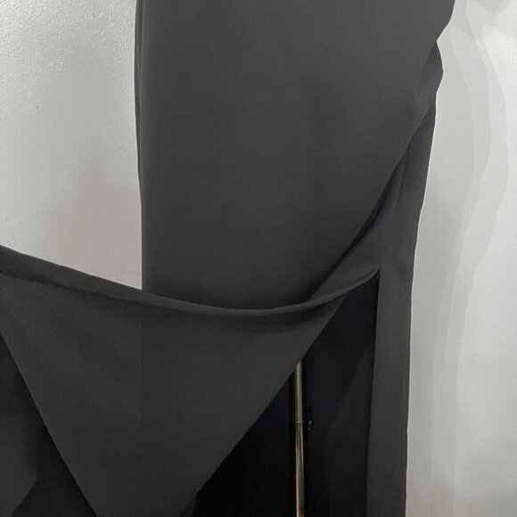 ZARA BLACK CUT OUT SLEEVELESS COLUMN MAXI DRESS 2157/223 - S - Picture 8 of 14